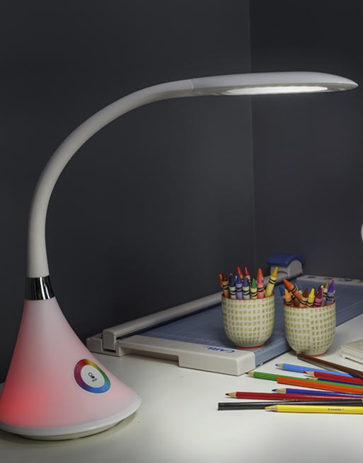 Led Color Wheel Daylight Desk Lamp, Daylight Naturalight Hobby Table Lamp