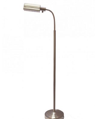 Natural Daylight Battery Operated Cordless Daylight Floor Lamp, Brushed Nickel, 402051-15