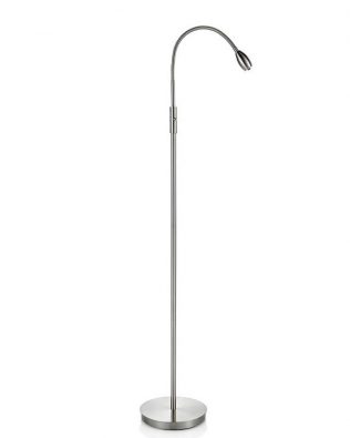 FOCUS Adjustable Beam LED Daylight Floor Lamp, Nickel 402071-15