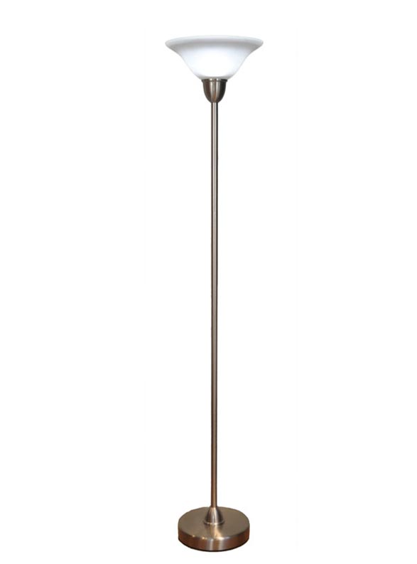 Led Natural Daylight Torchiere Cordless, Battery Operated Floor Lamps