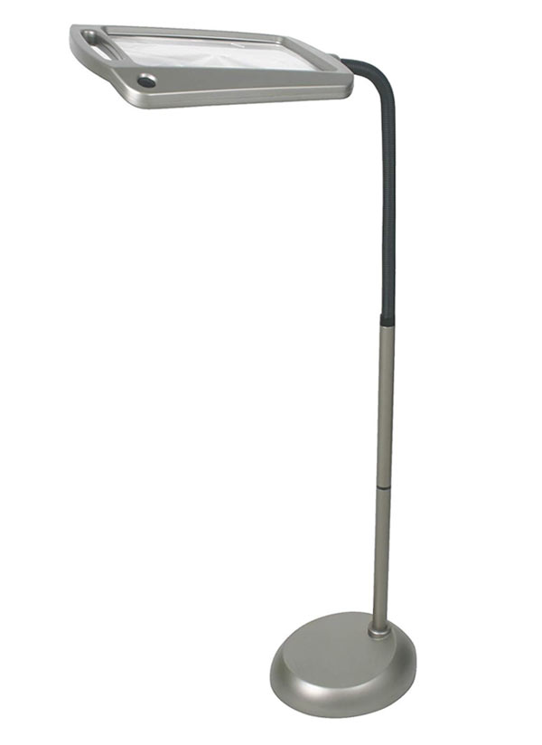 floor standing magnifying daylight lamp