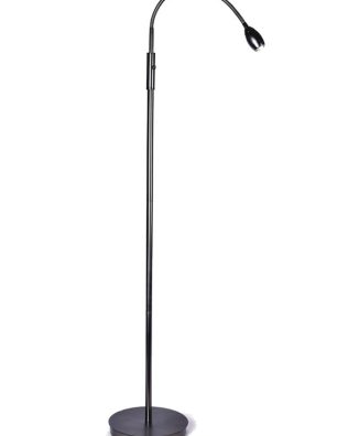 FOCUS Adjustable Beam LED Daylight Floor Lamp, Gun Metal 402071-58